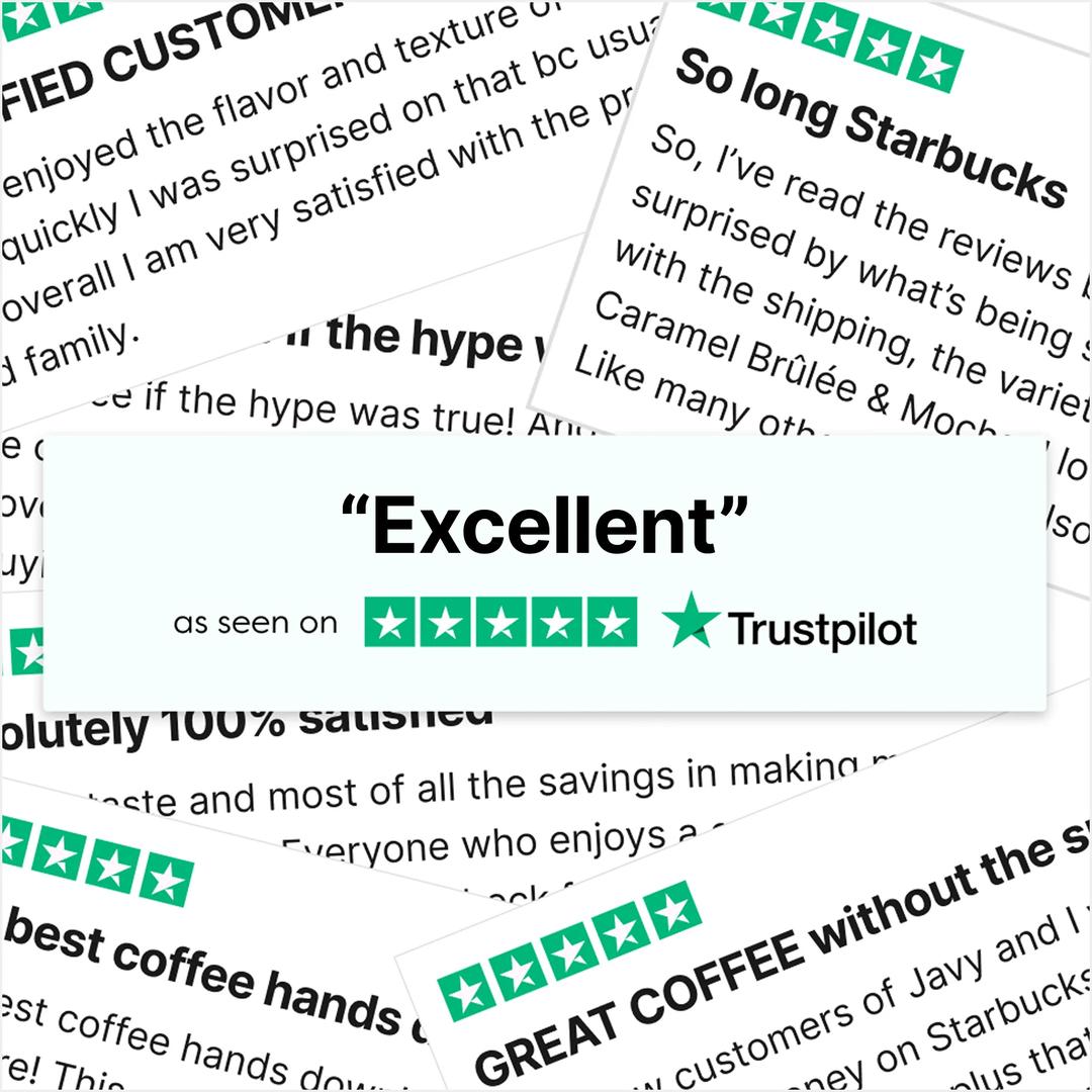 Trustpilot reviews - Excellent rating