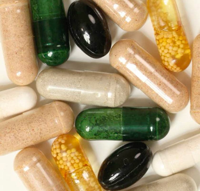 Various supplement capsules