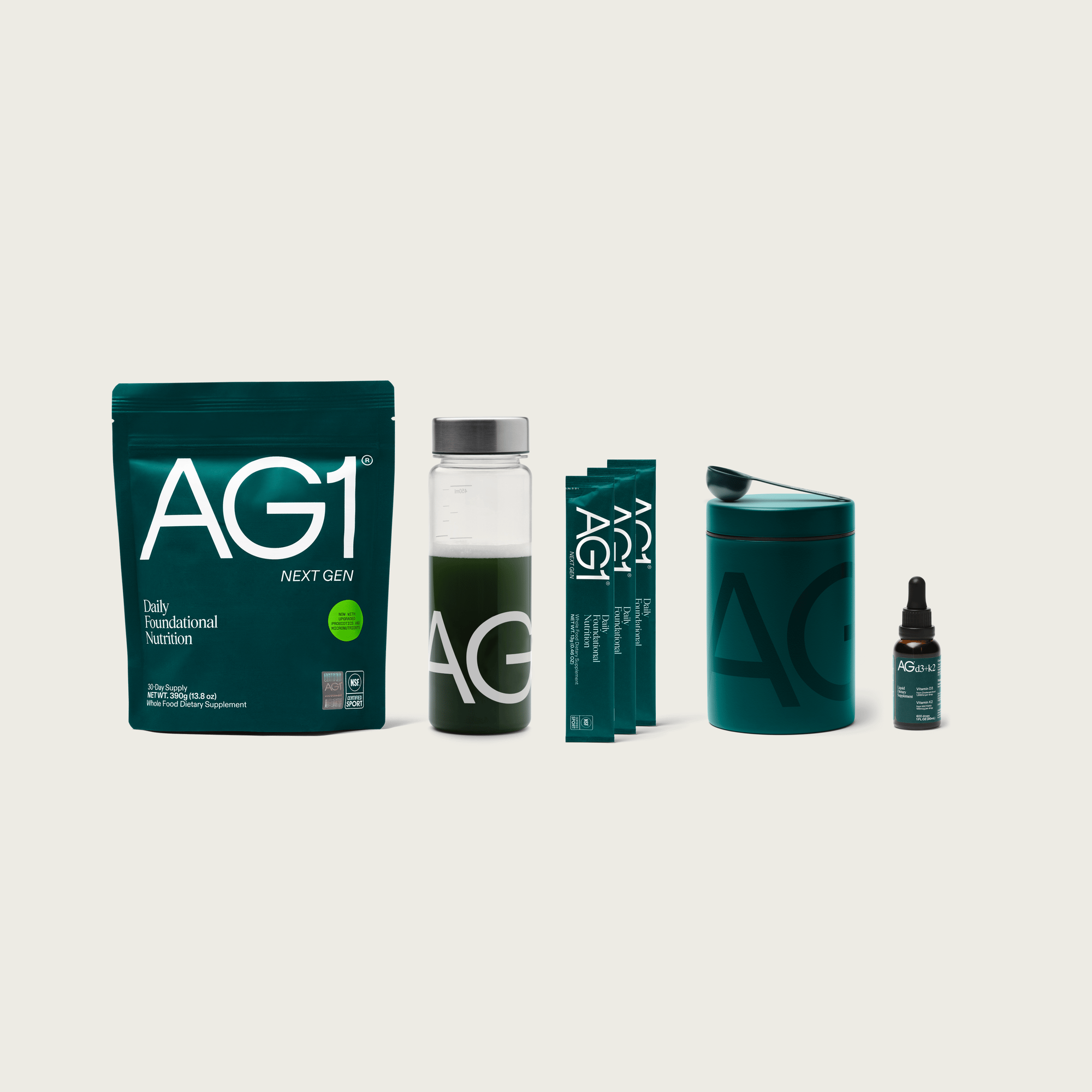 AG1 Welcome Kit products