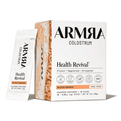 ARMRA Colostrum Blood Orange Travel Sticks