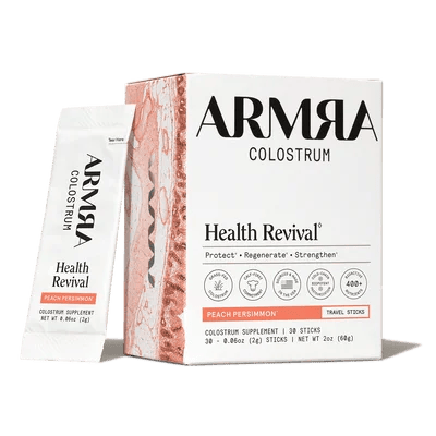 ARMRA Colostrum Peach Persimmon Travel Sticks