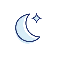 icon of a moon and star
