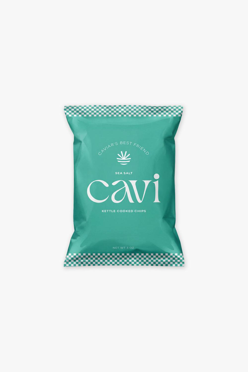 CAVI kettle cooked sea salt chips