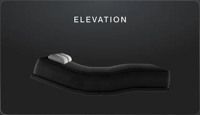 The app’s elevation control, showing the Base raised under the sleeper’s head