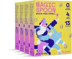 Four-box case of Magic Spoon Frosted grain-free cereal