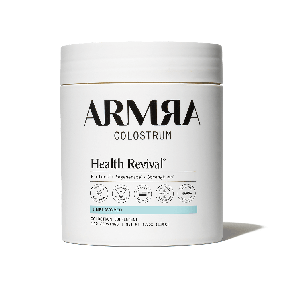 ARMRA Colostrum supplement container
