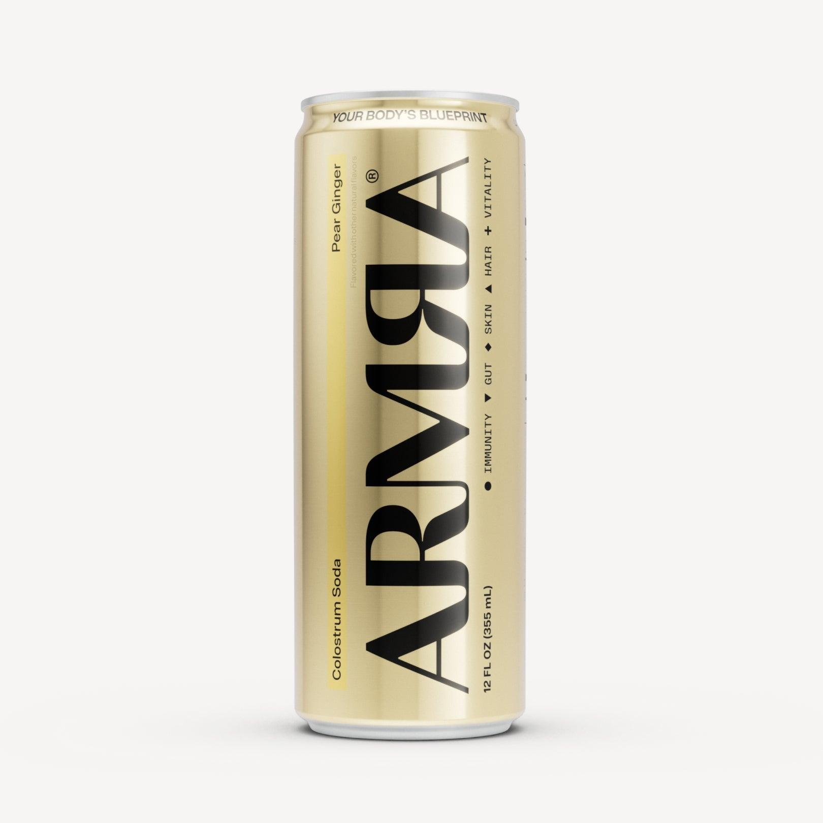 ARMRA Colostrum Soda Pear Ginger 12-Pack