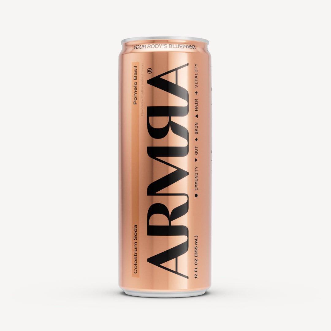 ARMRA Colostrum Soda Pomelo Basil 12-Pack