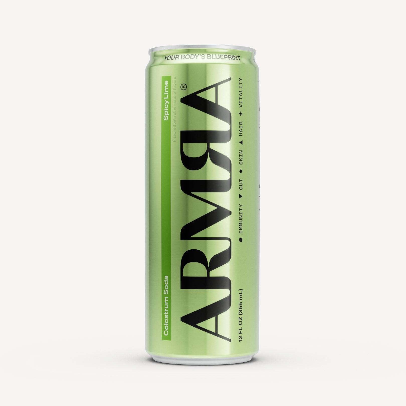 ARMRA Colostrum Soda Spicy Lime 12-Pack