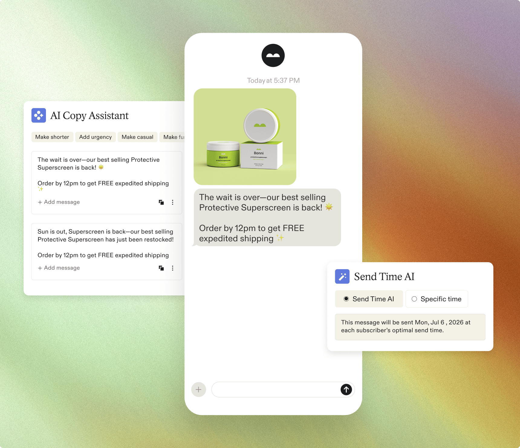 AI-assisted campaign scheduling