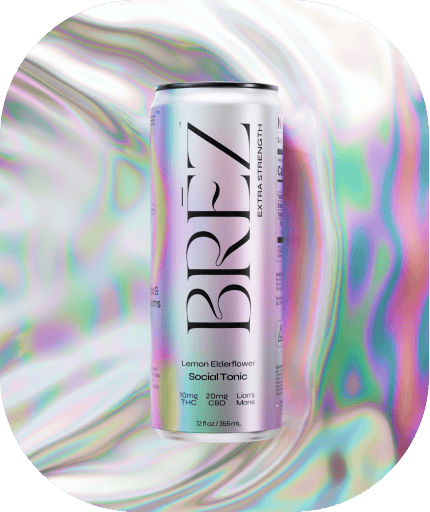 BREZ Lemon Elderflower Social Tonic can
