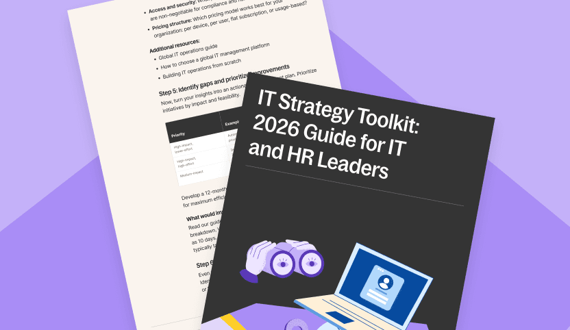 IT Strategy Toolkit: 2026 Guide for IT and HR Leaders