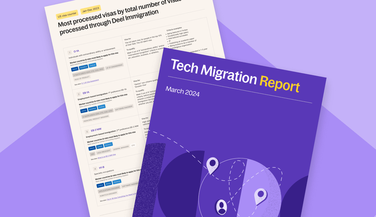 Tech Migration Report: Global Hotspots and Visa Demand for Skilled Workers in Tech