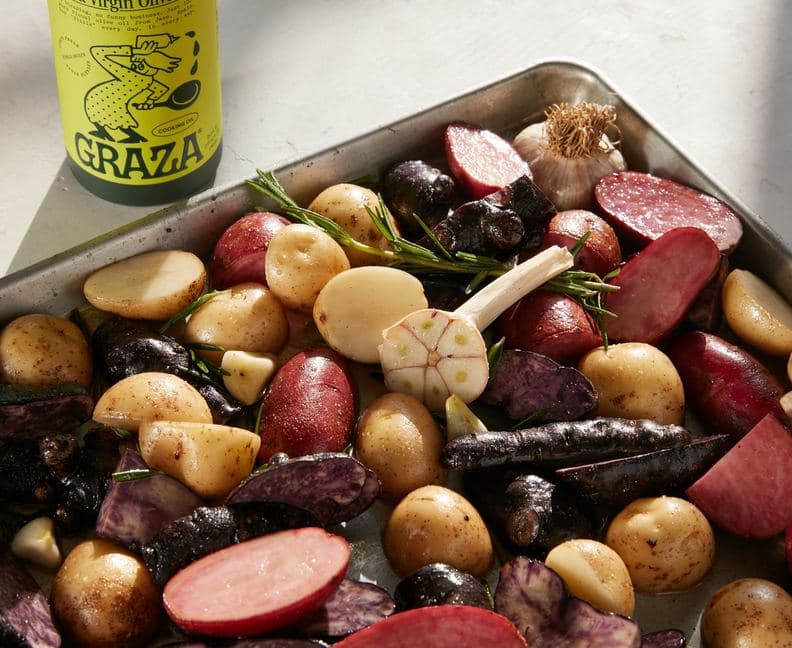 Garlic Roasted Potatoes with Olive Oil Recipe
