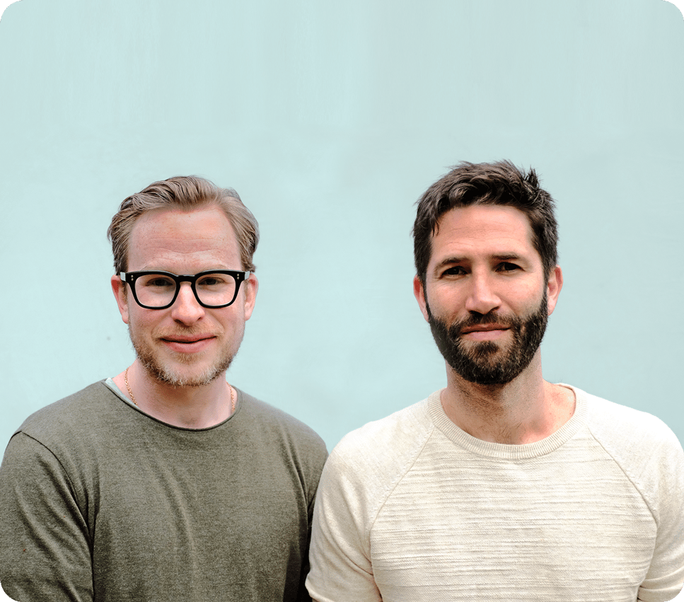 Hiya founders Darren and Adam