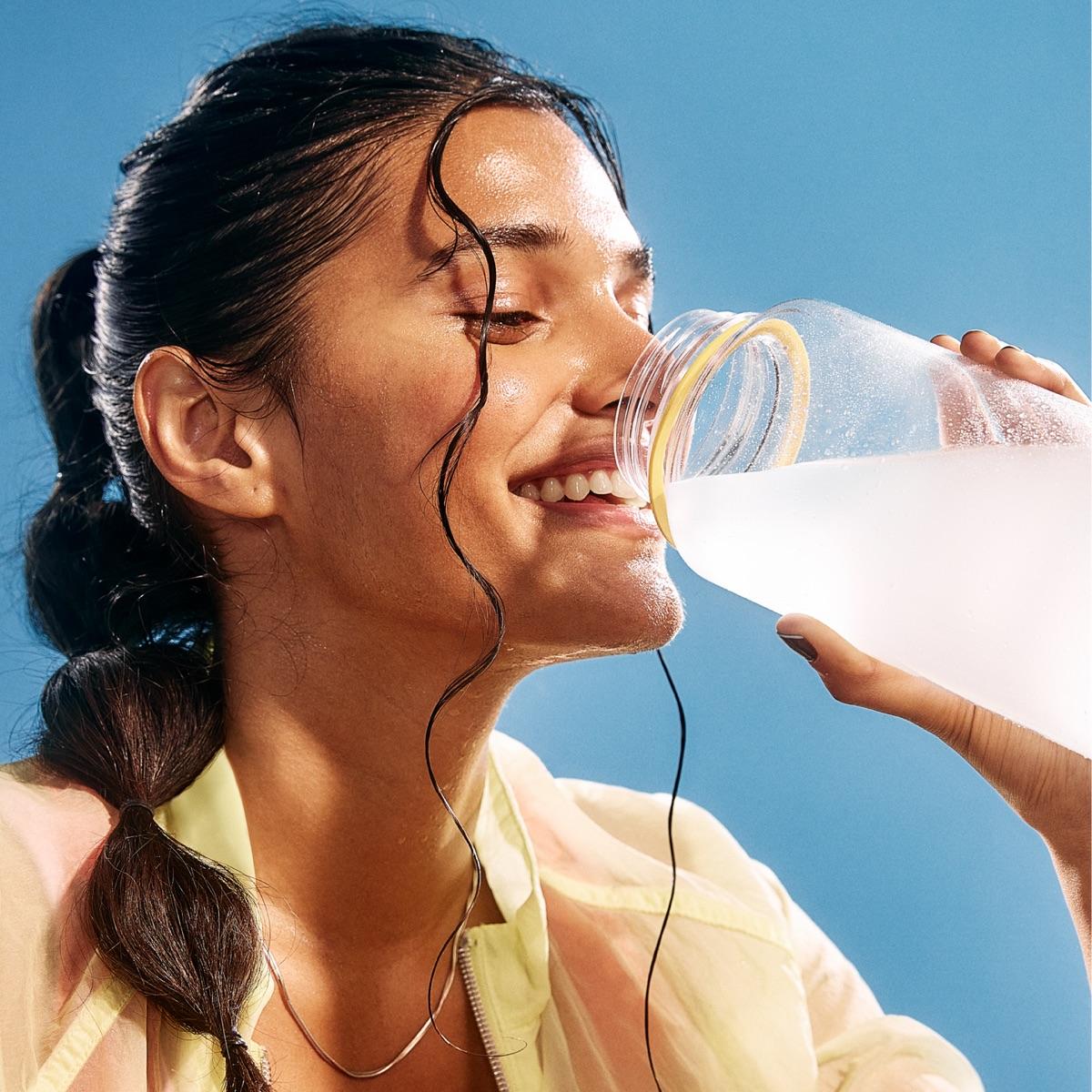 Drinking Liquid I.V.