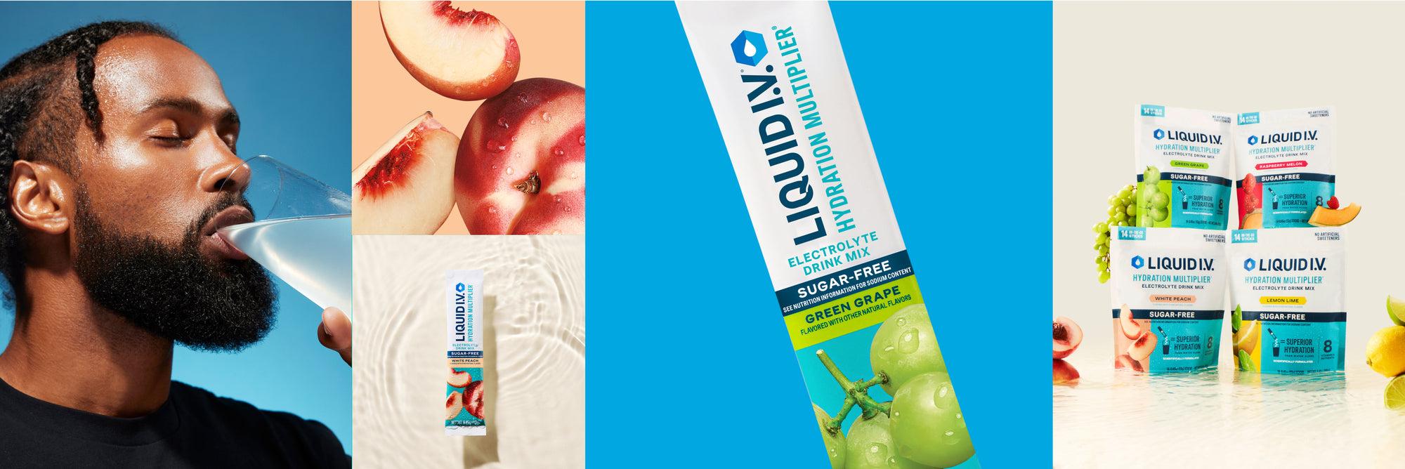 Liquid I.V. lifestyle photo collage