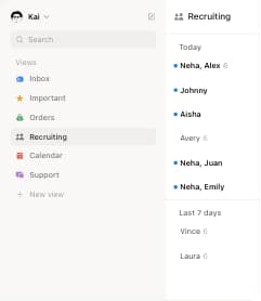 Notion Mail interface