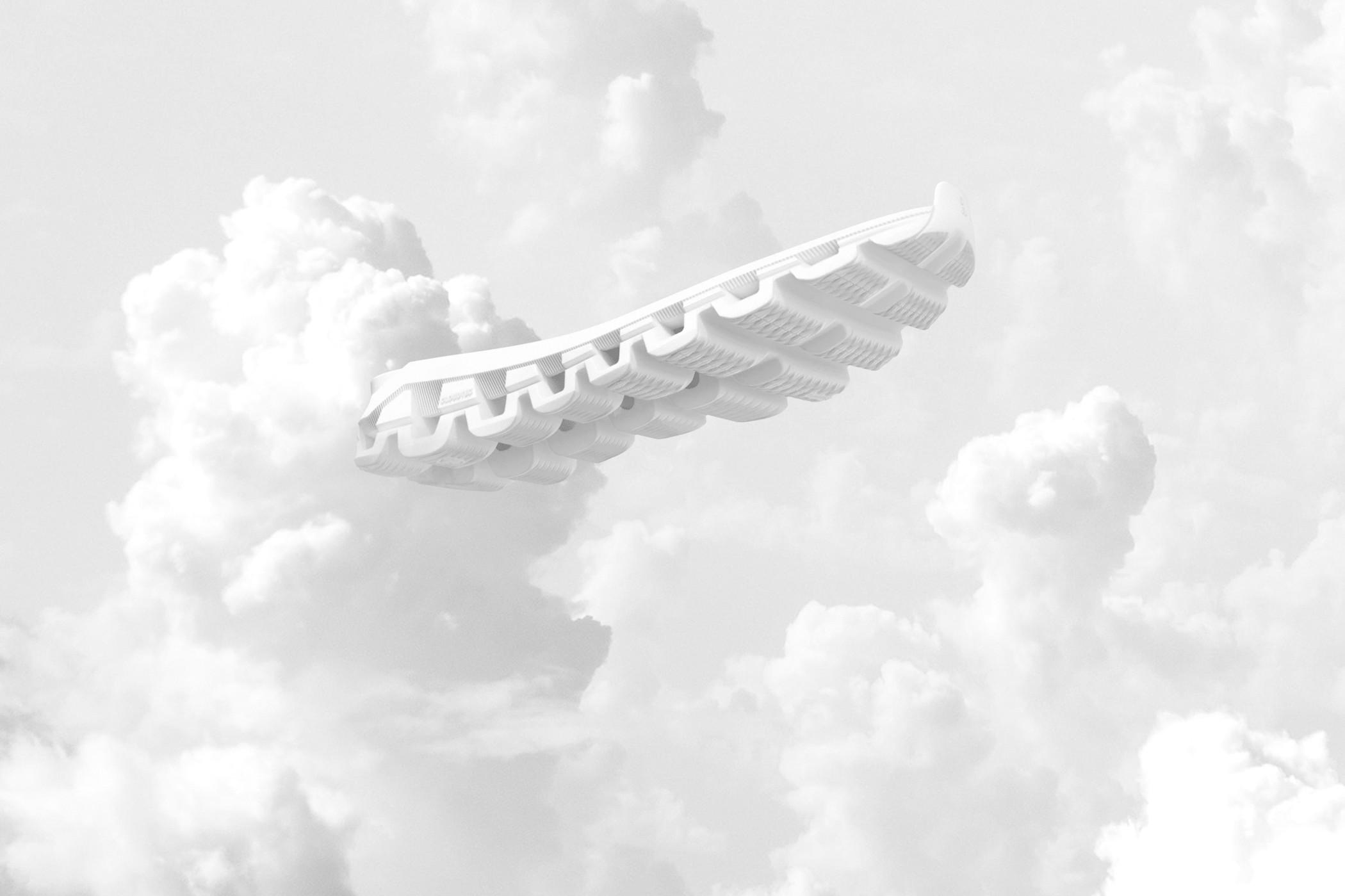 CloudTec midsole floating among clouds