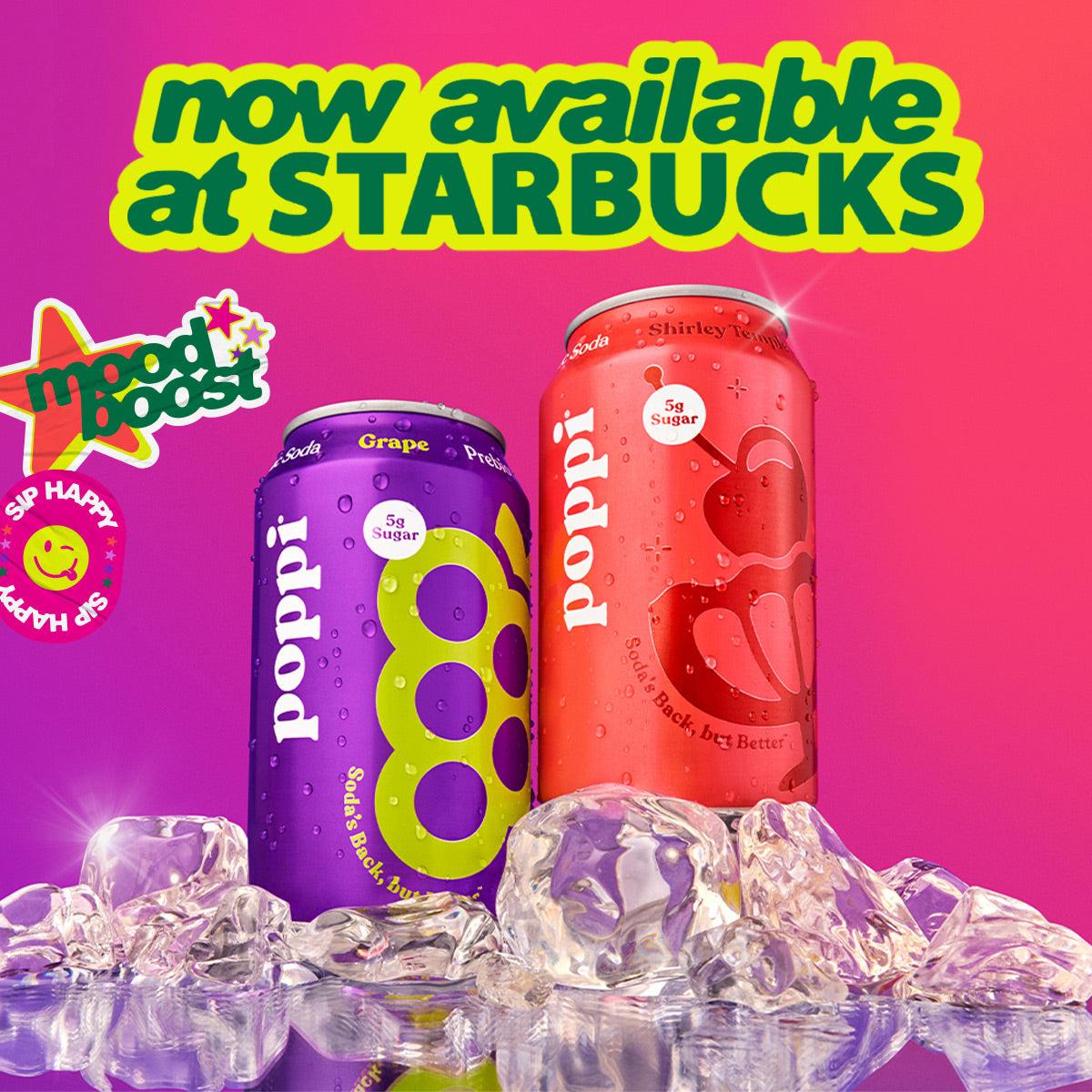 Now available at Starbucks