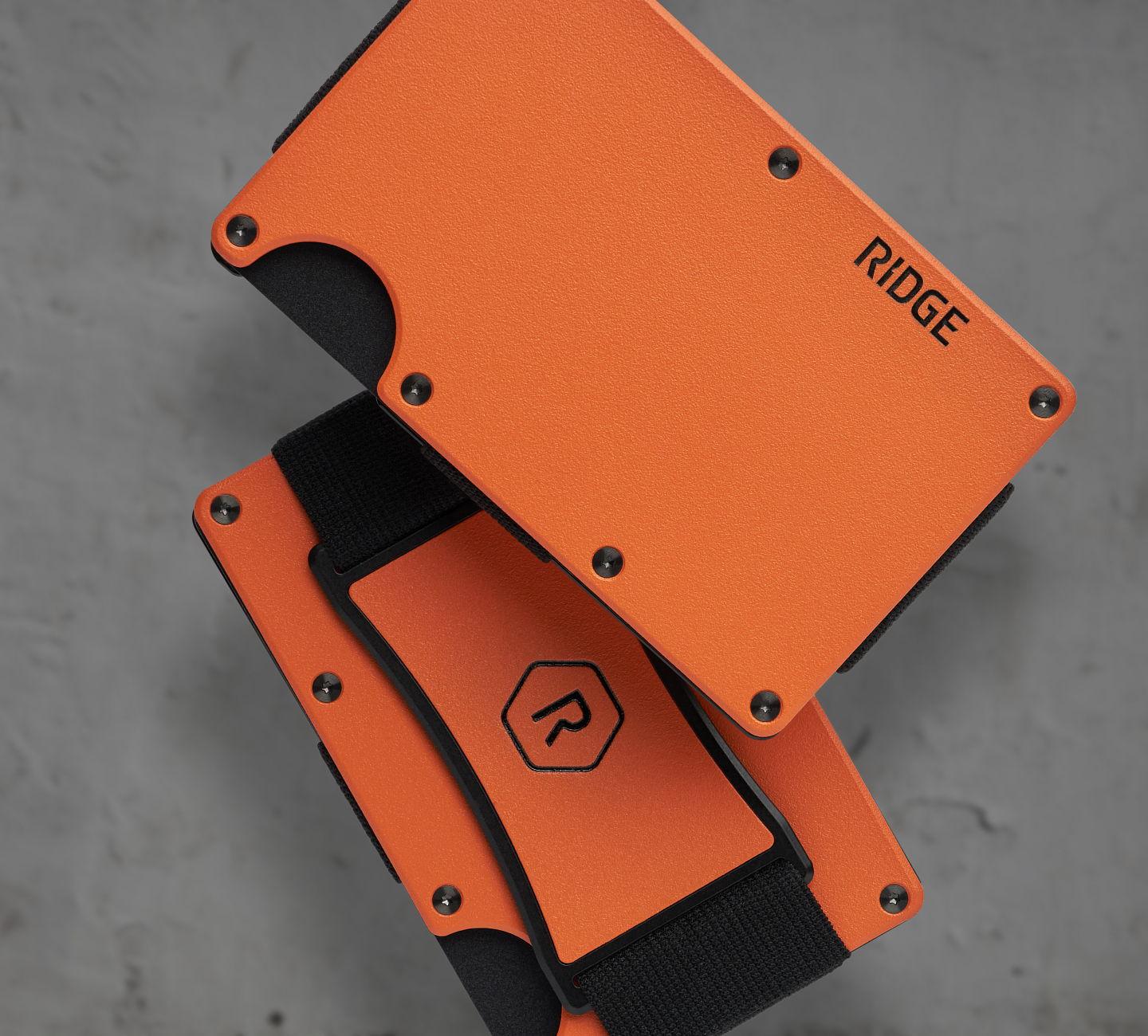 Basecamp Orange Ridge wallet close-up