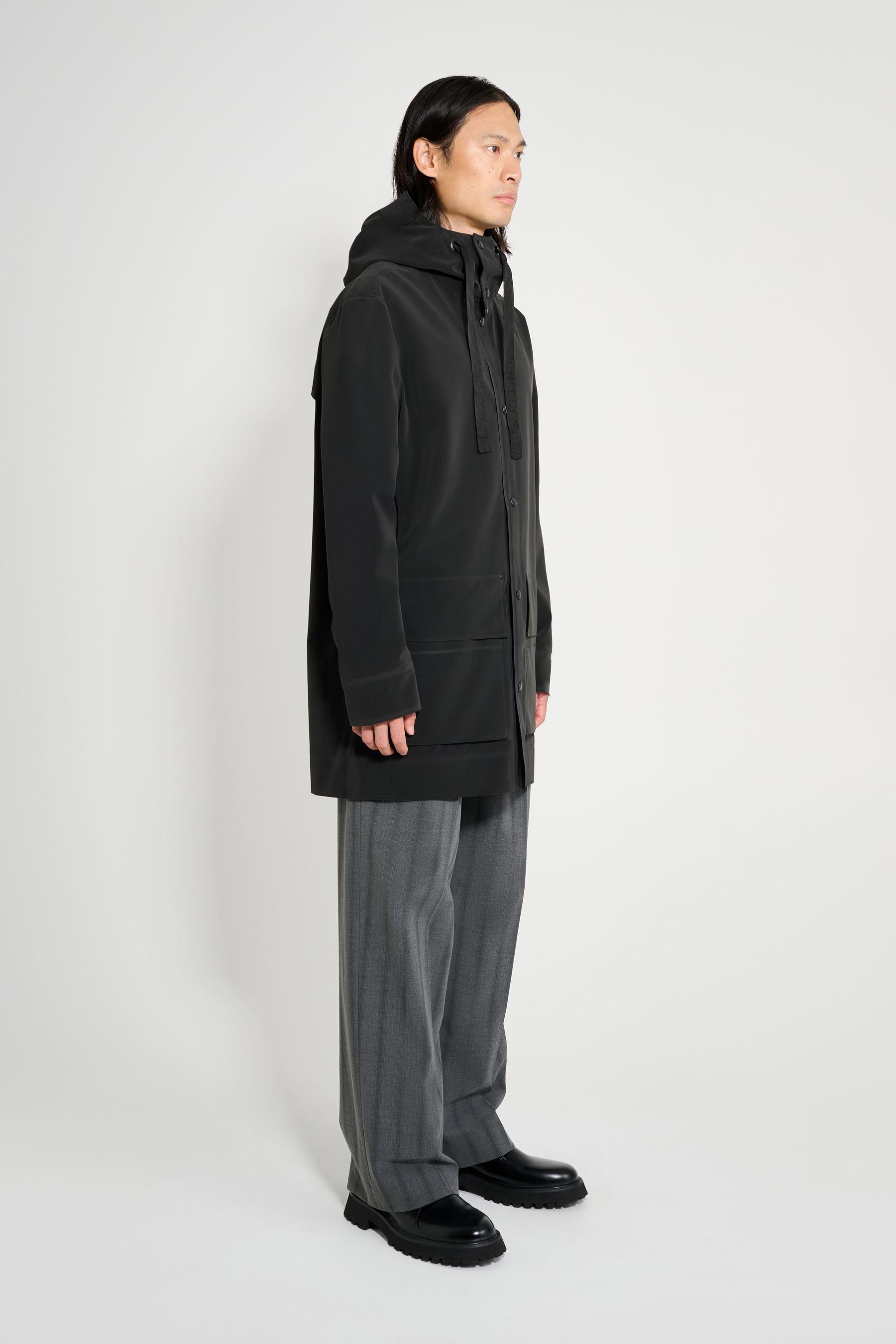 stutterheim stockholm 15 raincoat black men jackets