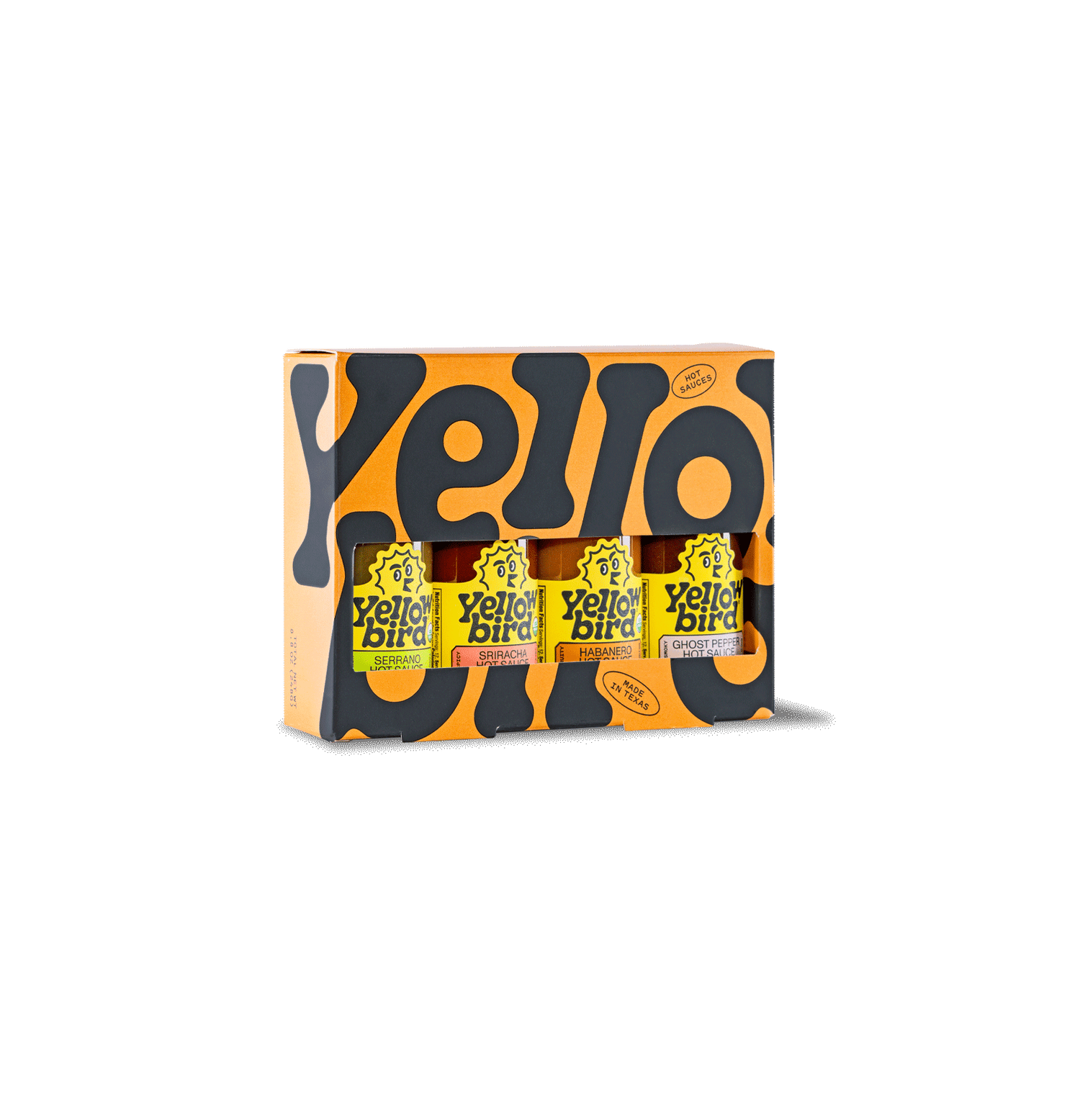 Yellowbird Organic Hot Sauce Variety 4-Pack 2.2 oz. Gift Set