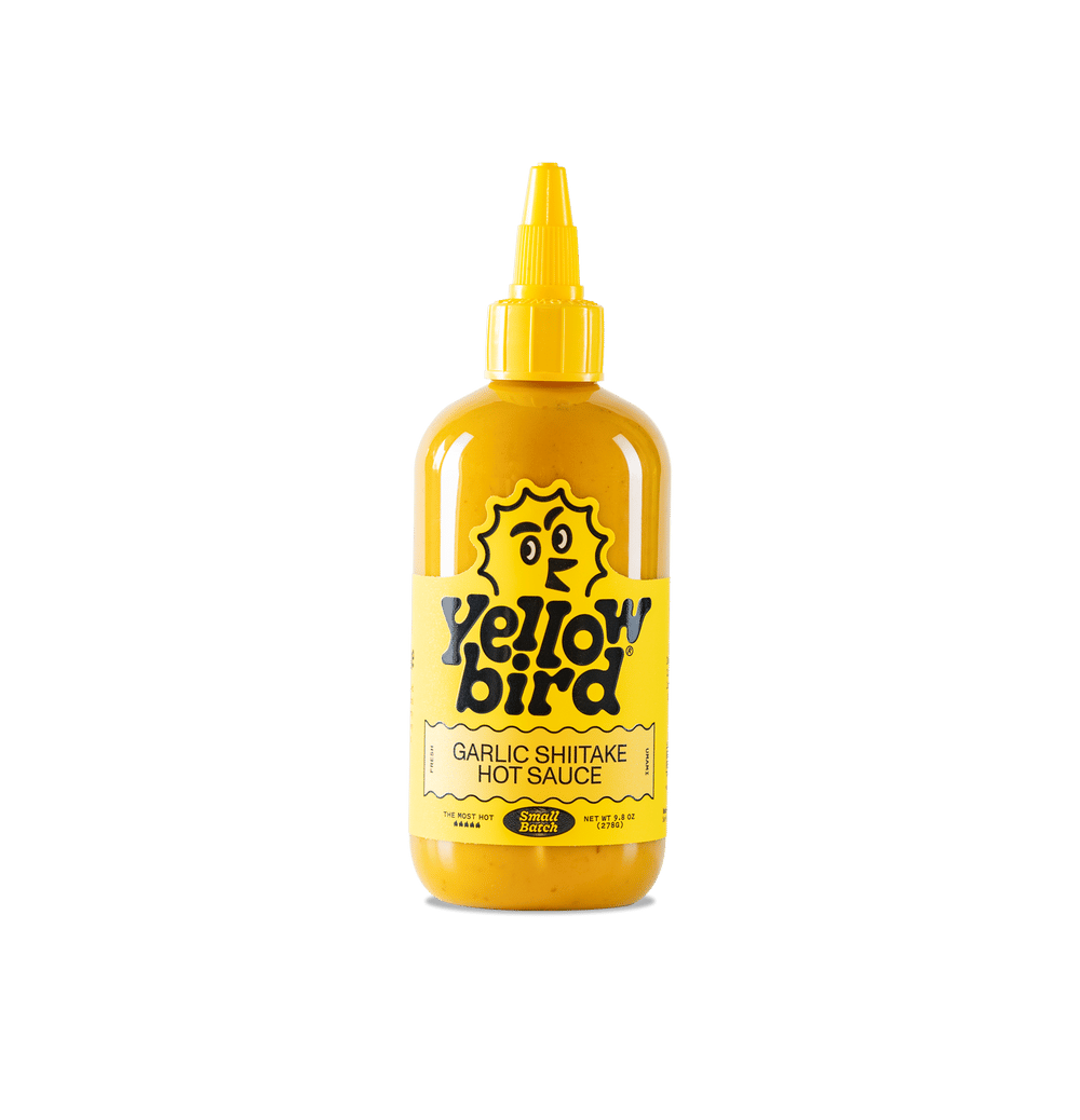 Yellowbird Small Batch Garlic Shiitake Hot Sauce 9.8 oz.