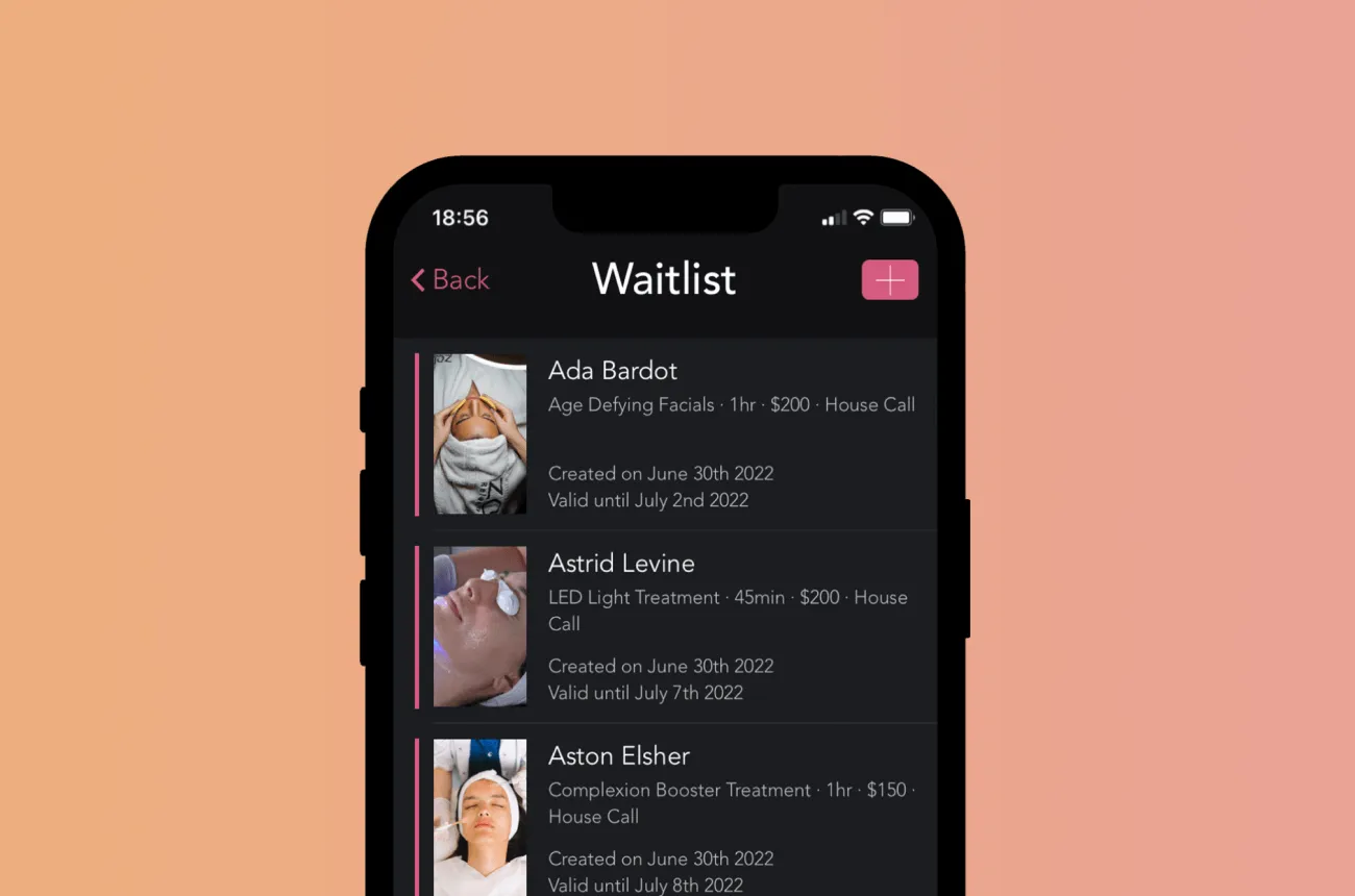 Handle Last-Minute Cancellations Like a Pro with GlossGenius Waitlists