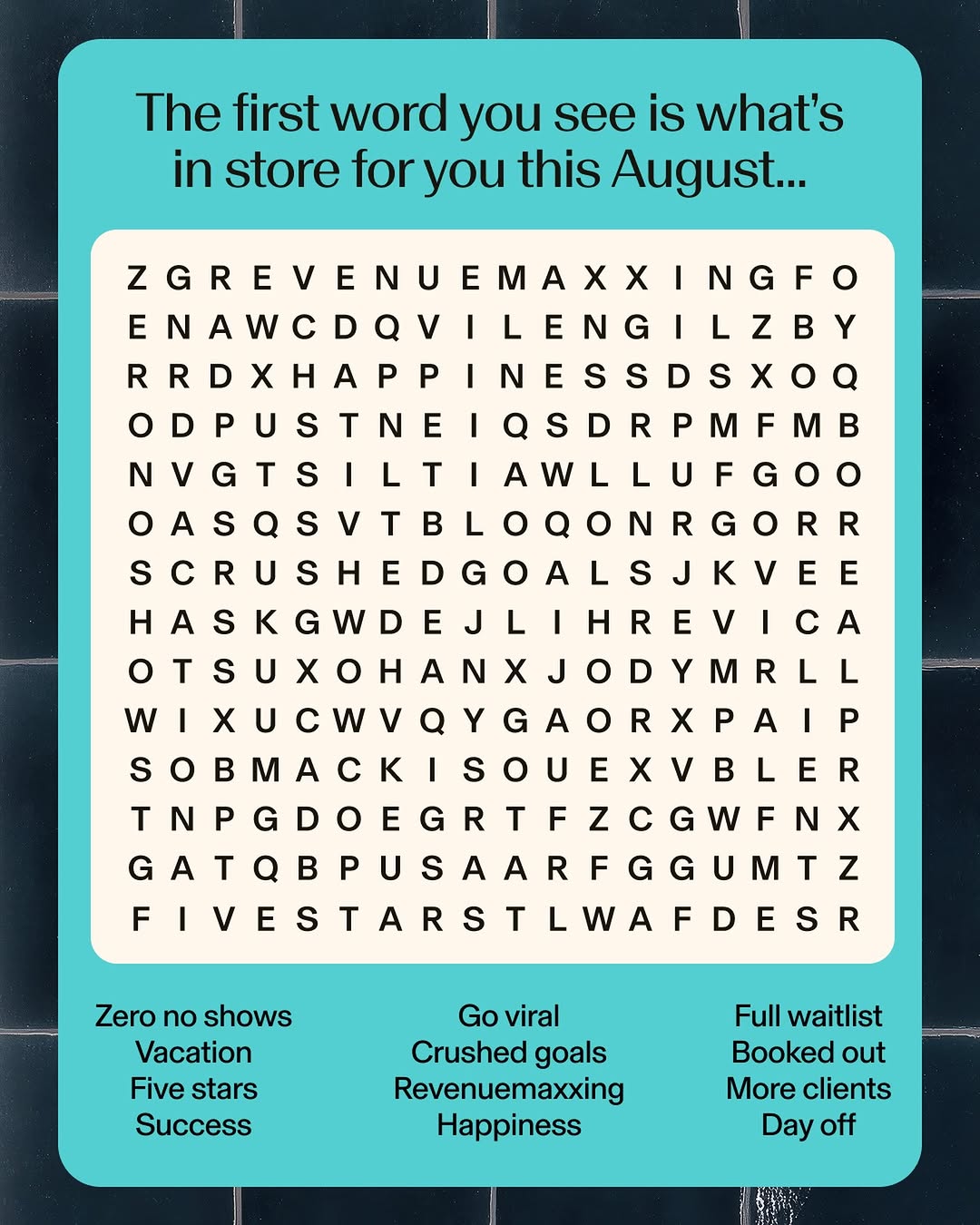 Good things are coming for your business this month ✨ Let us know what you f...